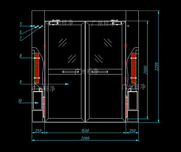 手拉型風(fēng)淋室 手拉型風(fēng)淋室